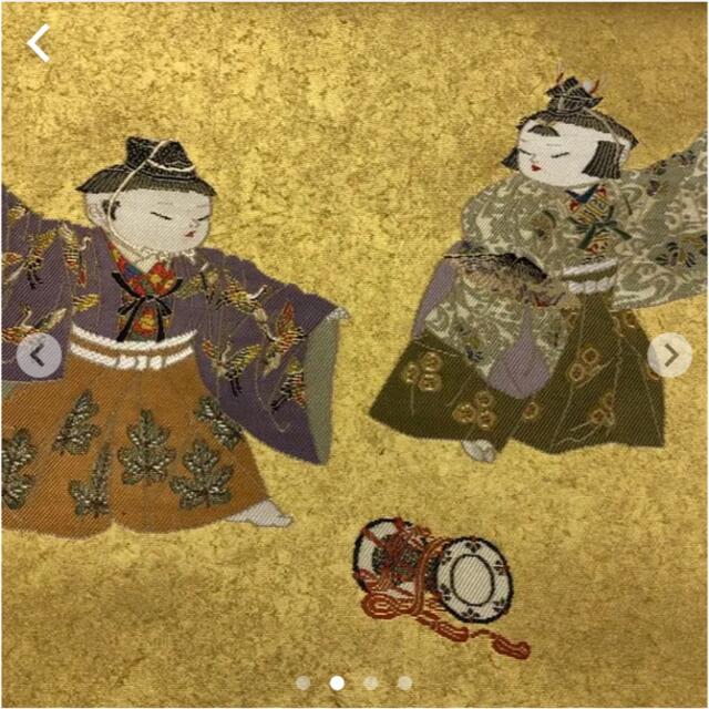 逸品】加賀友禅巨匠 初代由水十久監修 長島織物 瀞金錦 袋帯