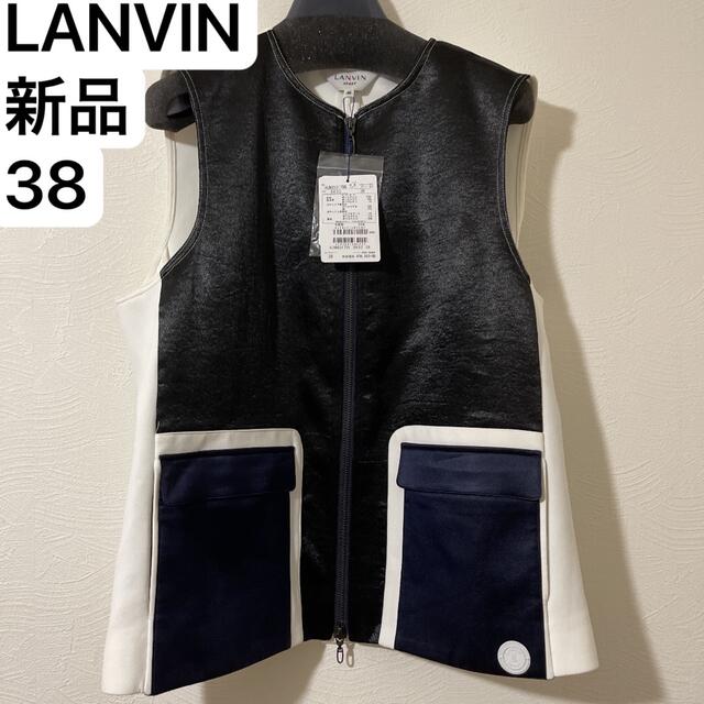 新品38 ランバンスポール ゴルフベスト 定価39,600円の品