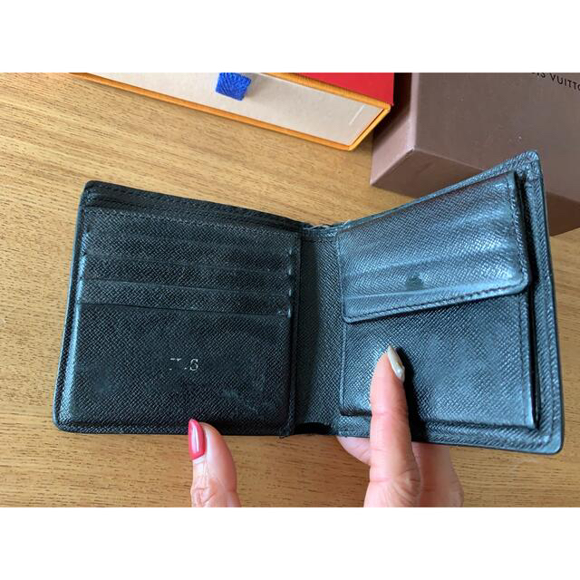 LOUIS VUITTON(ルイヴィトン)のルイヴィトンLouis Vuitton メンズ　二つ折り財布　ダミエ　黒 メンズのファッション小物(折り財布)の商品写真