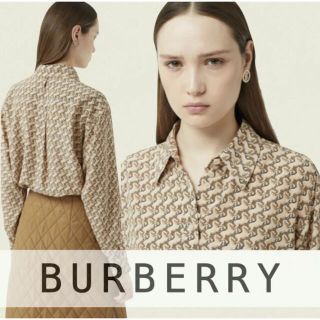 バーバリー(BURBERRY)のバーバリー Burberry ユニコーンシルクシャツ(シャツ/ブラウス(長袖/七分))