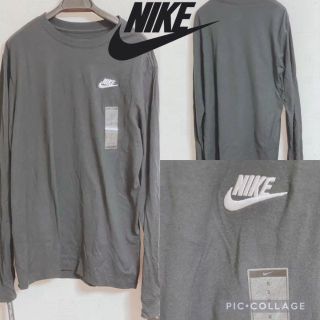 ナイキ(NIKE)の人気！ NIKE クラブ 長袖ロゴTシャツ ブラック(送料込)(Tシャツ/カットソー(七分/長袖))