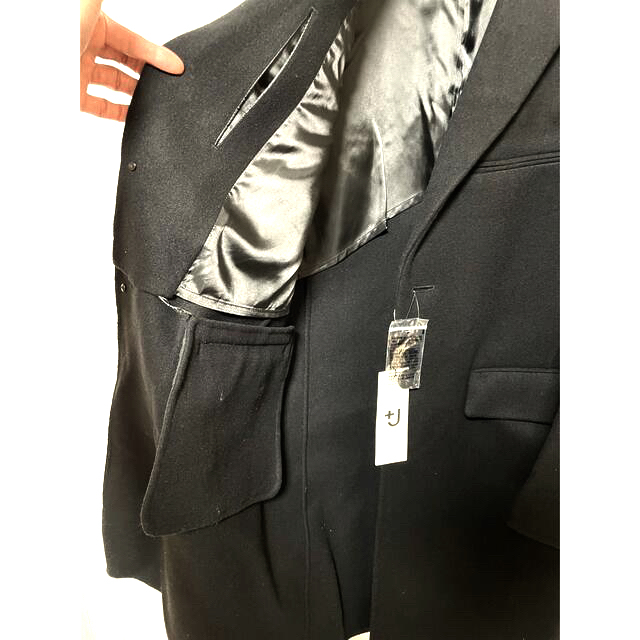 UNIQLO - +J 2021ウールブレンドチェスターコートBlack Sの通販 by