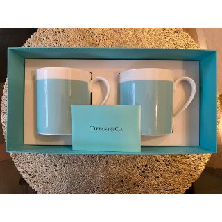 ティファニー(Tiffany & Co.)の値下げ！【新品未開封】ティファニー ブルーボーンチャイナマグカップ　ペア(グラス/カップ)