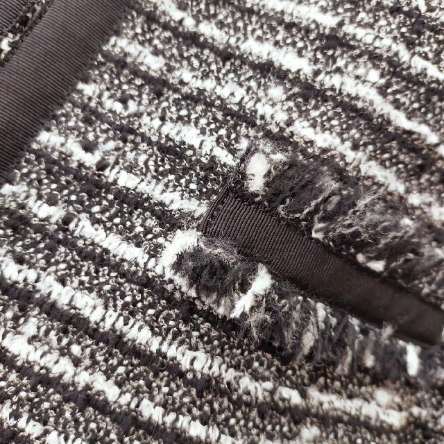 CLEAR IMPRESSION ノーカラージャケット スカートセット M 黒