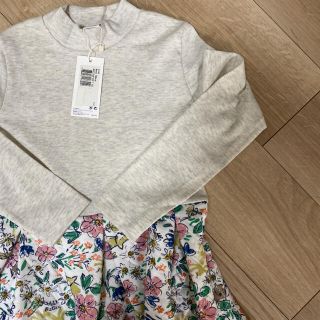 プチバトー(PETIT BATEAU)のプチバトー　21aw チュビックキルティング長袖ワンピース(ワンピース)