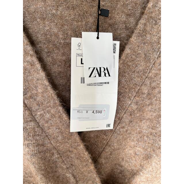 ZARA(ザラ)のzara ボタン留めダブルブレスト仕様ニットカーディガン レディースのトップス(カーディガン)の商品写真