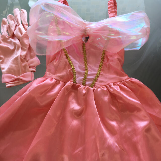 オーロラ姫(オーロラヒメ)のオーロラ姫 ドレスと手袋セット  美品 エンタメ/ホビーのおもちゃ/ぬいぐるみ(キャラクターグッズ)の商品写真