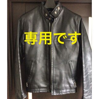 ショット(schott)のschott ショット　ライダースシングル立襟　美品(ライダースジャケット)