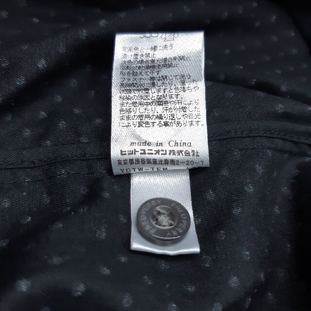 FRED PERRY(フレッドペリー)の【美品/希少サイズ】FRED PERRY 薄手 ブルゾン ドット柄 黒 XL メンズのジャケット/アウター(ブルゾン)の商品写真