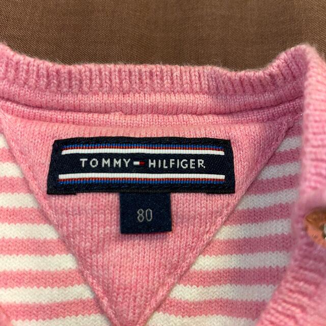 TOMMY HILFIGER(トミーヒルフィガー)のTOMMY HILFIGER トミーヒルフィガー ボーダー ワンピース 80 キッズ/ベビー/マタニティのベビー服(~85cm)(ワンピース)の商品写真