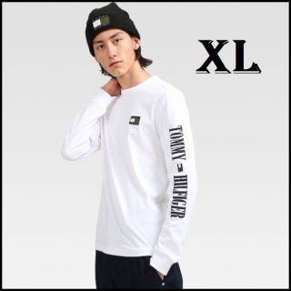 トミーヒルフィガー(TOMMY HILFIGER)のUtility Capsule ロングスリーブTシャツ　ホワイト　XLサイズ(Tシャツ/カットソー(七分/長袖))