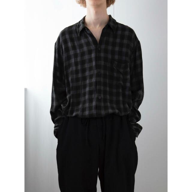 希少品】comoli レーヨンオープンカラーシャツ サイズ 2