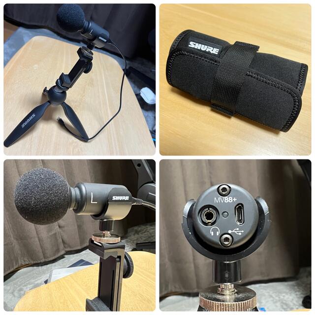 新作HOT SHURE MV88+ VIDEO KIT 美品 ウインドジャマー付き サロン専売