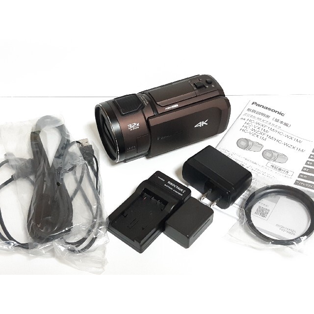 Panasonic HC-VX1M 4K ビデオカメラ(ブラウン)