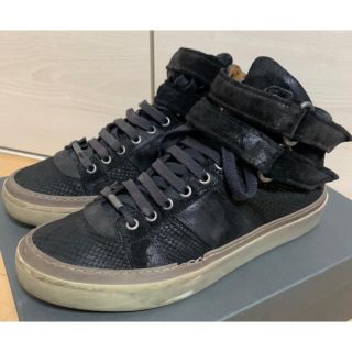 ジミーチュウ(JIMMY CHOO)のjimmychoo アンティーク加工スエードミドルカットスニーカージミーチュウ(スニーカー)