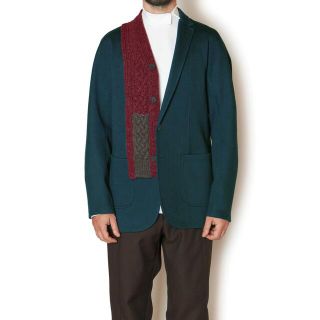 ボトムスス単品 kolor 21aw ニットドッキングジャケット - crumiller.com