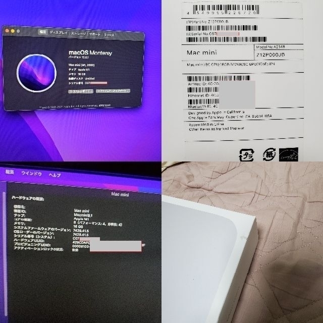 Mac mini 16GB512GB M1 2020モデル magicmouse