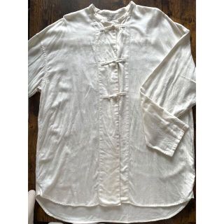 ムジルシリョウヒン(MUJI (無印良品))の無印　ミドル丈シャツ　L〜XL(シャツ/ブラウス(長袖/七分))