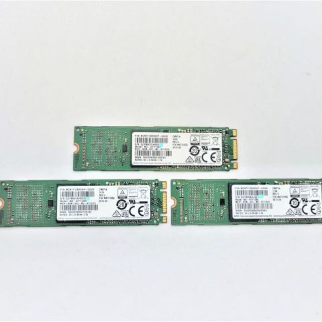 3個セット・M2 SSD128GB サムスン MZ-NTY1280◆SS-3S1