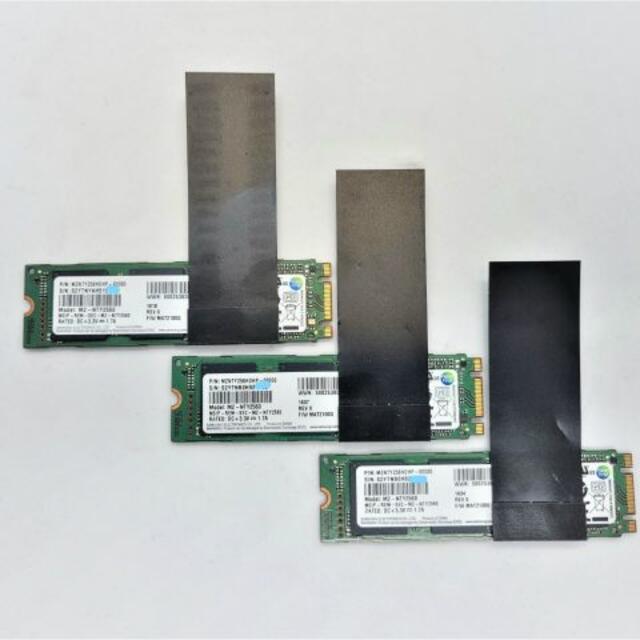 3個セット・M2 SSD 256GB サムスン MZ-NTY2560◆S-3S9 PCパーツ