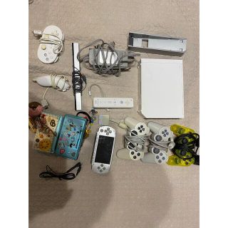 ウィー(Wii)のNintendo Wii RVL-S-WD ジャンク品　PSP コントローラー(家庭用ゲーム機本体)