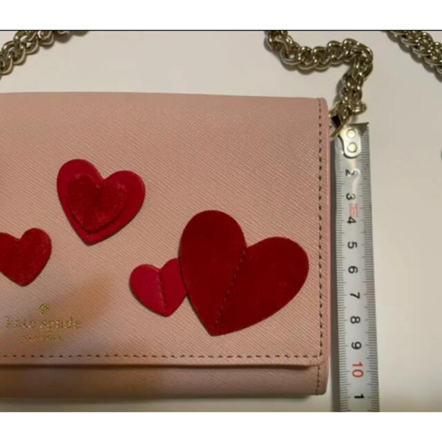 kate spade new york(ケイトスペードニューヨーク)のKate spade ハート　チェーンウォレット　ショルダーバッグ レディースのバッグ(ショルダーバッグ)の商品写真