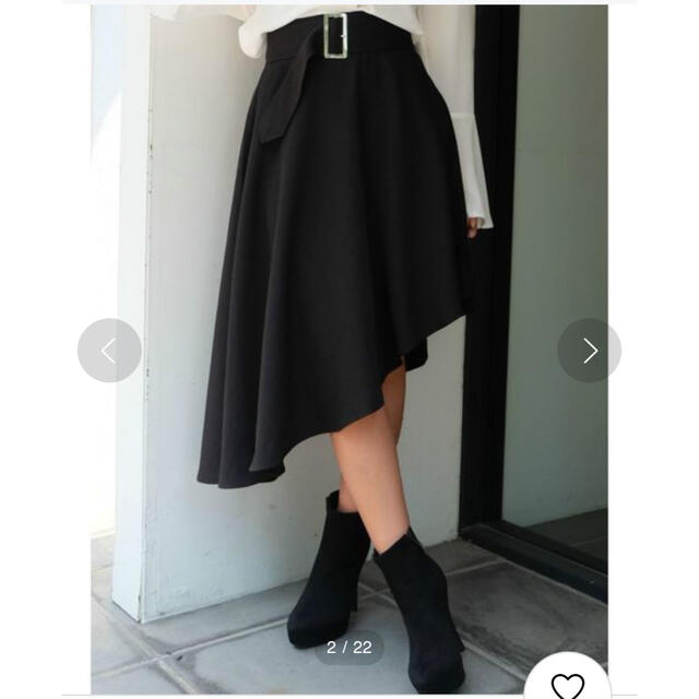 RESEXXY(リゼクシー)のRESEXXY　コルセット付きアシメスカート レディースのスカート(ひざ丈スカート)の商品写真