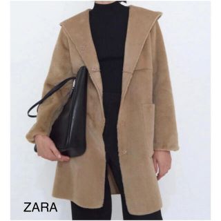 ザラ(ZARA)の【試着のみ】ZARA フェイクファー素材リバーシブルコート XS(毛皮/ファーコート)