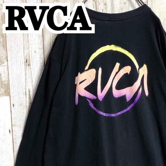 ルーカ RVCA 両面プリント ワンポイント ビッグロゴ ロンT/カットソー