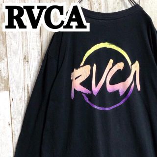 ルーカ(RVCA)のルーカ RVCA 両面プリント ワンポイント ビッグロゴ ロンT/カットソー(Tシャツ/カットソー(七分/長袖))