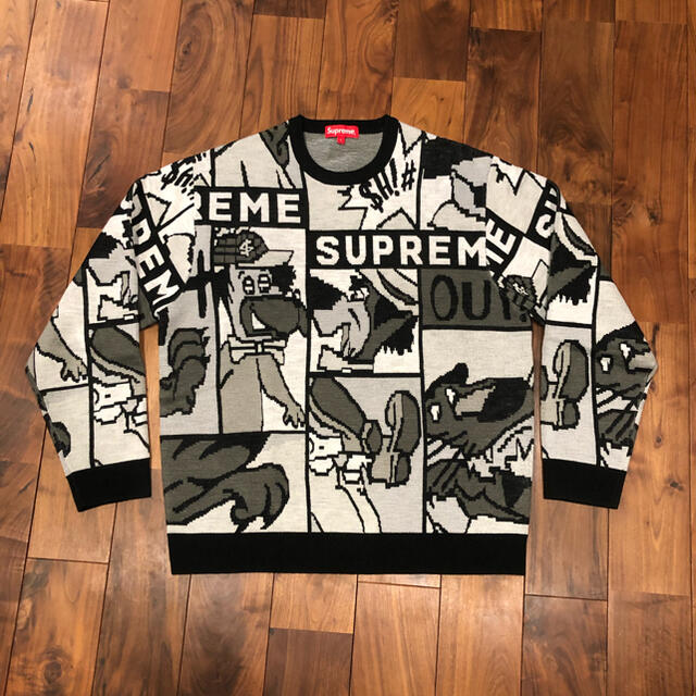 SUPREME Cartoon Sweater カートゥーンセーター Lサイズ