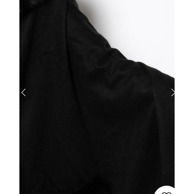 ☆新品☆GRACE CONTINENTAL FOXトリミングストール ブラック
