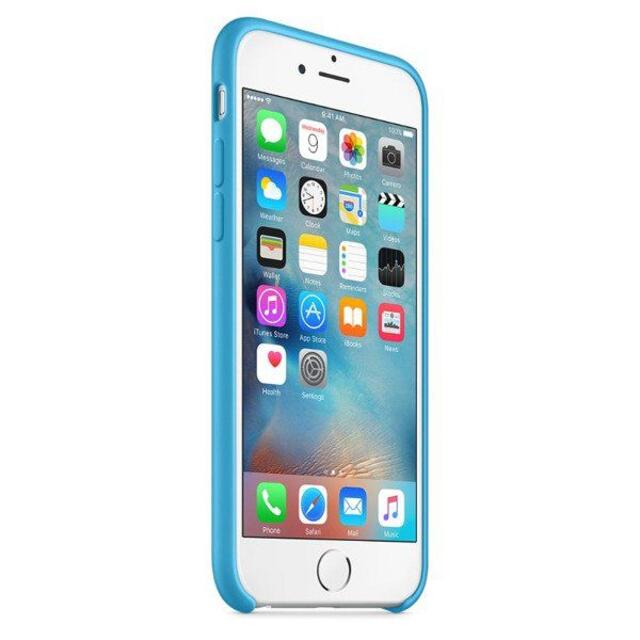 Apple(アップル)の新品未開封 Apple純正 iPhone 6 / 6S シリコンケース ブルー スマホ/家電/カメラのスマホアクセサリー(iPhoneケース)の商品写真