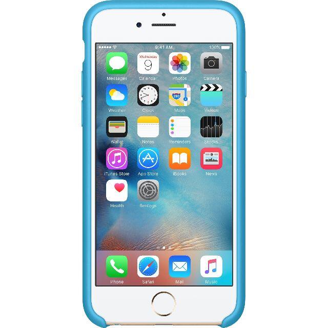 Apple(アップル)の新品未開封 Apple純正 iPhone 6 / 6S シリコンケース ブルー スマホ/家電/カメラのスマホアクセサリー(iPhoneケース)の商品写真