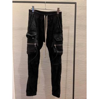 リックオウエンス(Rick Owens)のrick owens リックオウエンス  カーゴジョグ　レザーパンツ　48(ワークパンツ/カーゴパンツ)