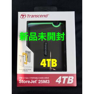 トランセンド(Transcend)のba様専用 新品未開封 外付けHDD TS4TSJ25M3S [4TB](PC周辺機器)