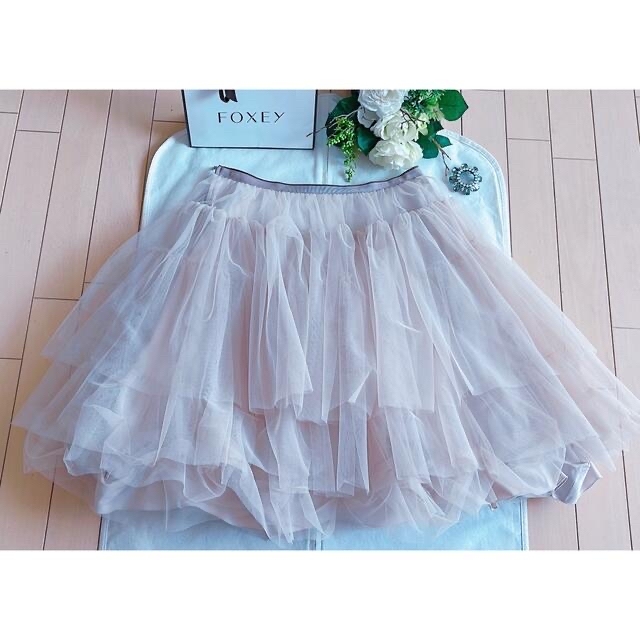 FOXEY(フォクシー)のFOXEY  tutu prima スカート 40 極美品　Rene レディースのスカート(ひざ丈スカート)の商品写真