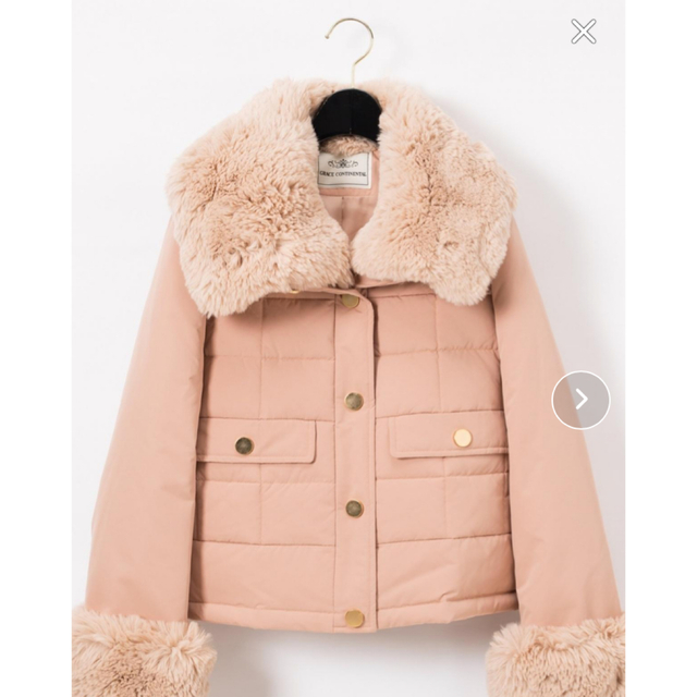 グレースコンチネンタル ファー付きショートダウンコート 【SALE/37