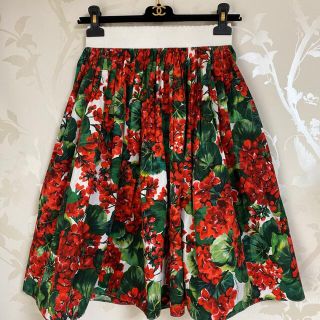 ドルチェ&ガッバーナ(DOLCE&GABBANA) 花柄スカート ひざ丈スカートの ドルチェ&ガッバーナ(DOLCE&GABBANA) 花柄スカート ひざ丈スカートの