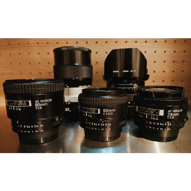 Nikon 24mm, 50mm, 85mm, 135mm, Wide Zoom