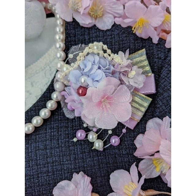 子供用コサージュ🌸桜🌸パール🌸卒園式🌸入園式🌸入学式🌸435の 子供用コサージュ🌸桜🌸パール🌸卒園式🌸入園式🌸入学式🌸435の