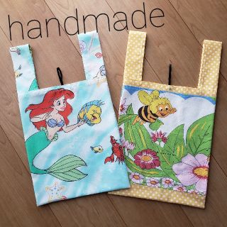 ディズニー(Disney)のハンドメイド アリエル&フランダー みつばちマーヤ レジ袋型コンビニエコバッグS(エコバッグ)