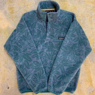 希少XL  90s〜 USA製 Patagonia パタゴニア 総柄フリース