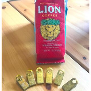 ライオン(LION)のライオンコーヒー★クリップ　美品6個(コーヒー)