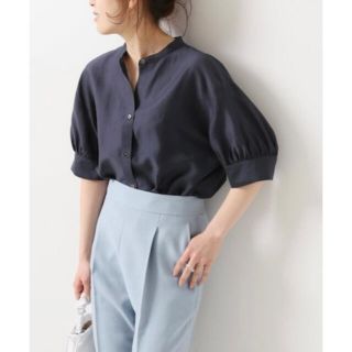 スピックアンドスパン(Spick & Span)のSpick and Span　シアーバブルスリーブシャツ(シャツ/ブラウス(半袖/袖なし))