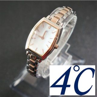 ヨンドシー(4℃)の【稼働品】4℃　シェル文字盤　40th anniversary　電池交換済(腕時計)