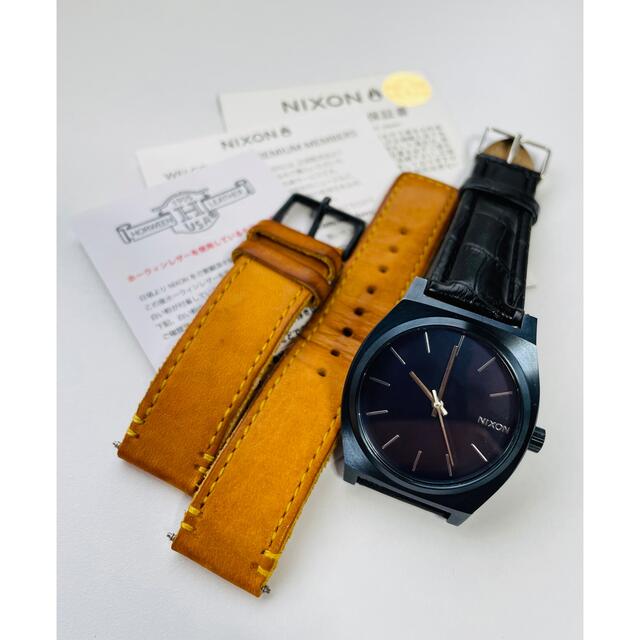 NIXON - 【電池・ベルト新品の美品】NIXONのTIME TELLER ガンメタ