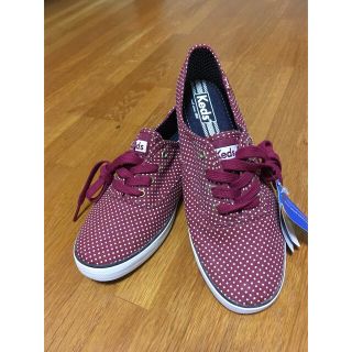 ケッズ(Keds)のkeds スニーカー　25㎝　ワイン地　白ドット(スニーカー)