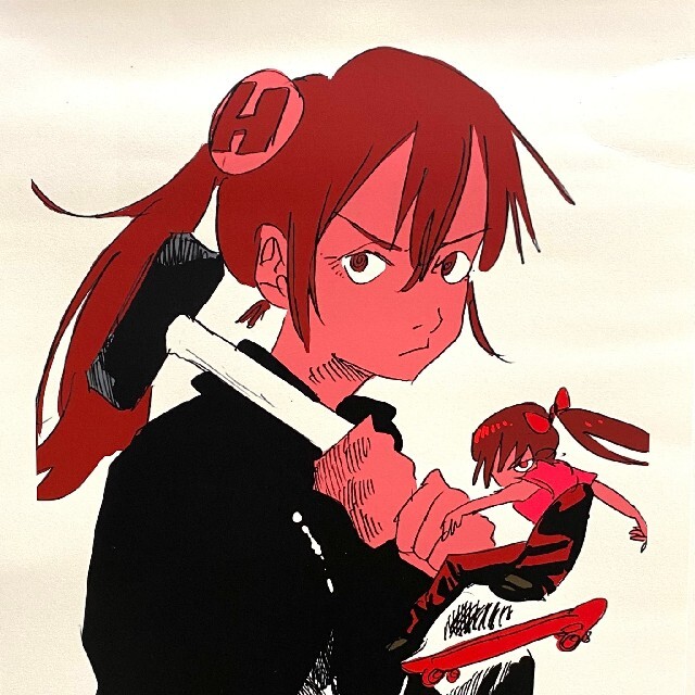 モータルJUN INAGAWA SILKSCREEN RED-HAIRED GIRL