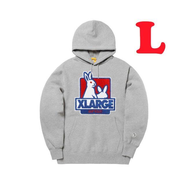 XLARGE x FR2 Fxxk Icon Hoodie グレー LサイズL購入先